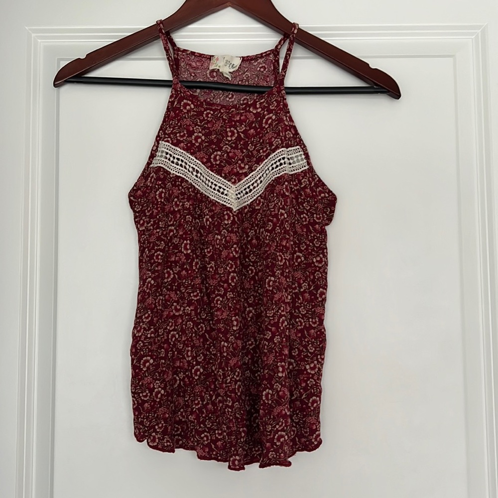 Fig & Olive Floral Blouse Top S